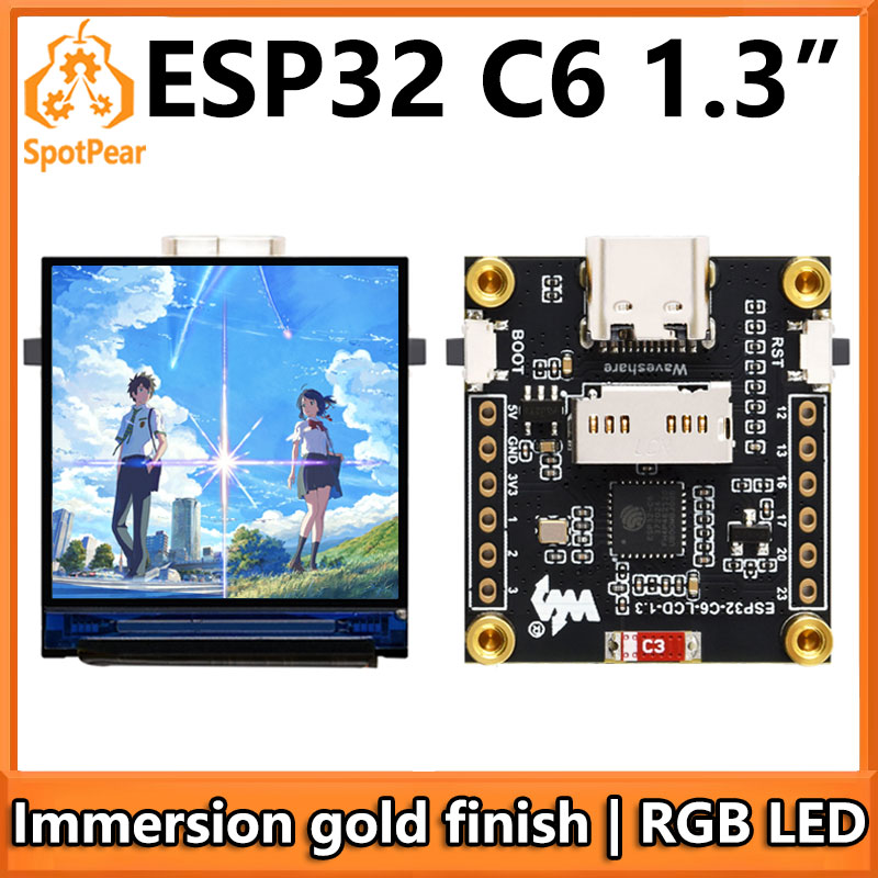 Espressif Esp32 - ESP32-C6 ЖК-плата разработки 1,3-дюймовый дисплей 1,3-дюймовый