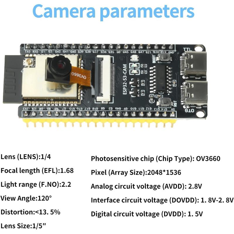 Плата ESP32-S3-CAM с камерой O – обзор и цена Esp32 Wifi Bluetooth Module