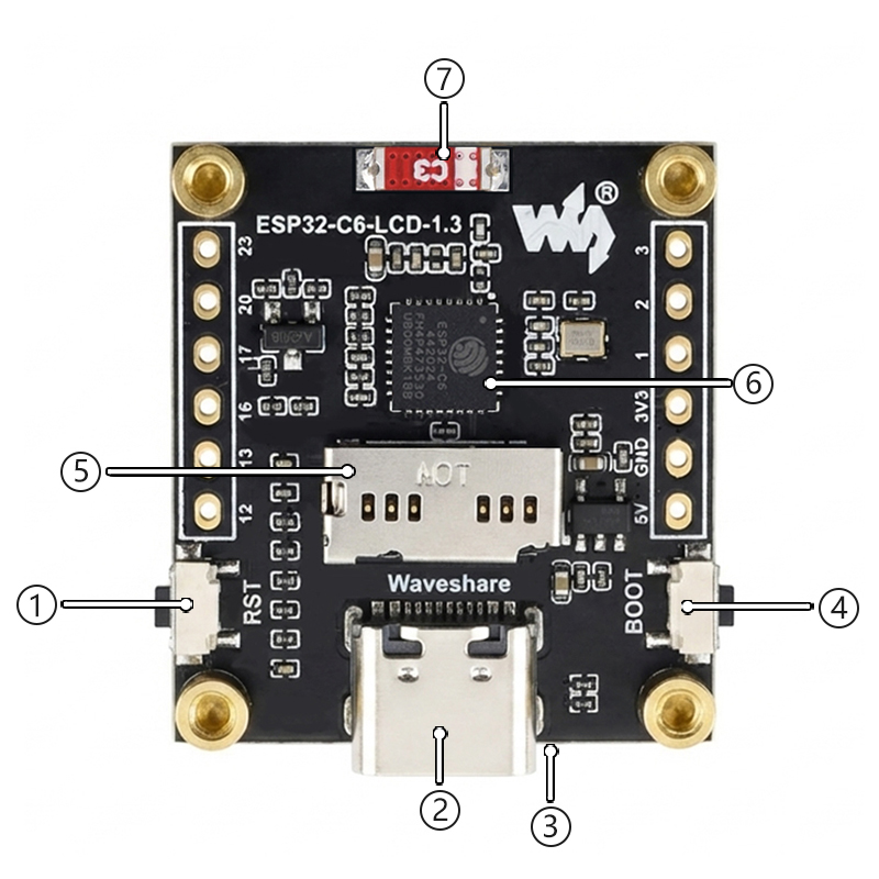 ESP32-C6 ЖК-плата разработки 1 – обзор и цена Espressif Esp32