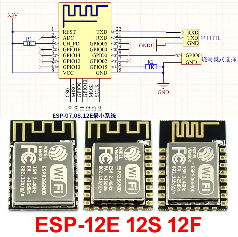 ESP32 ESP-32S ESP-12E ESP-12F  – обзор и цена Esp32 Wifi Bluetooth Module